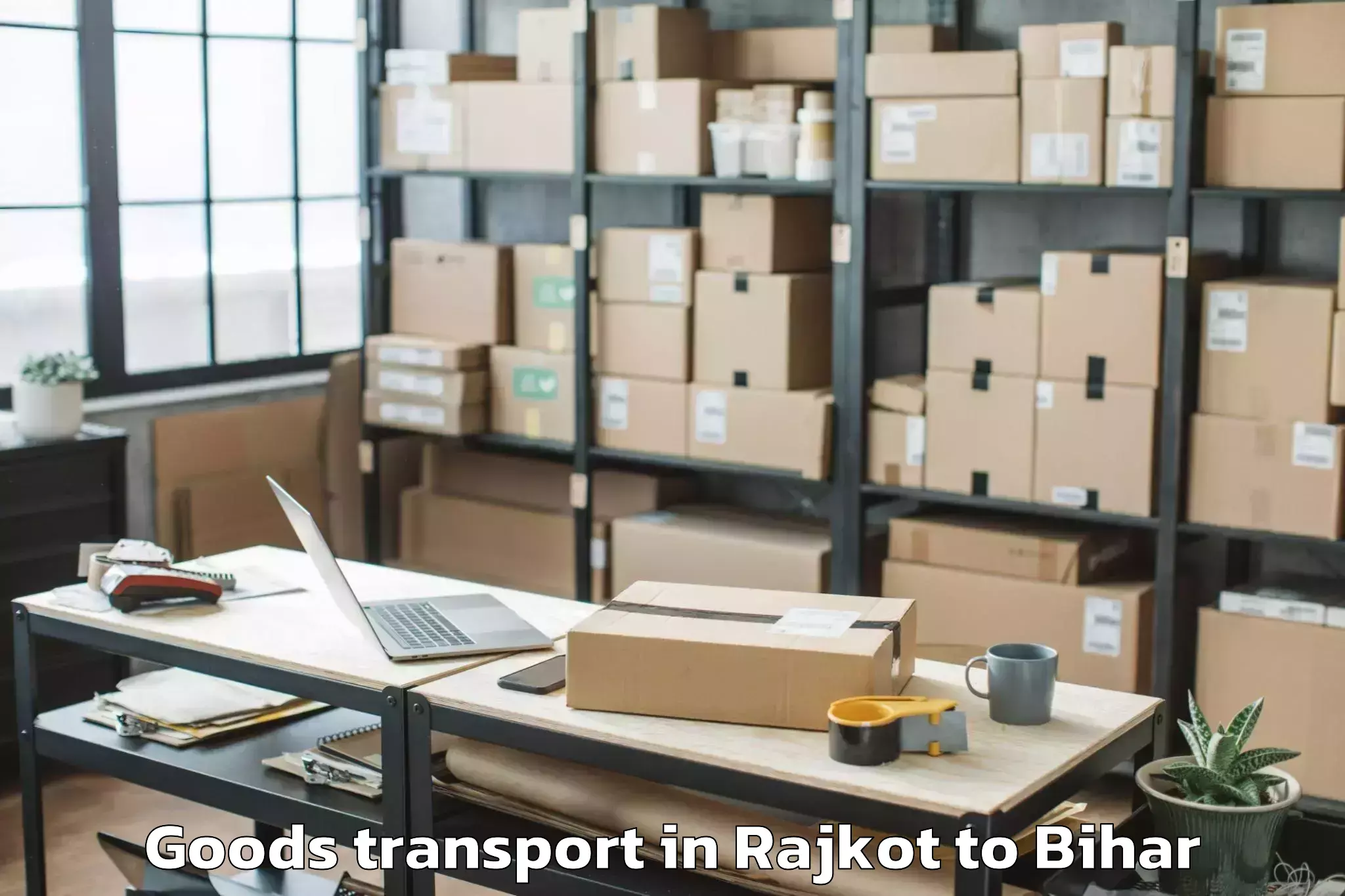 Trusted Rajkot to Akorhi Gola Goods Transport